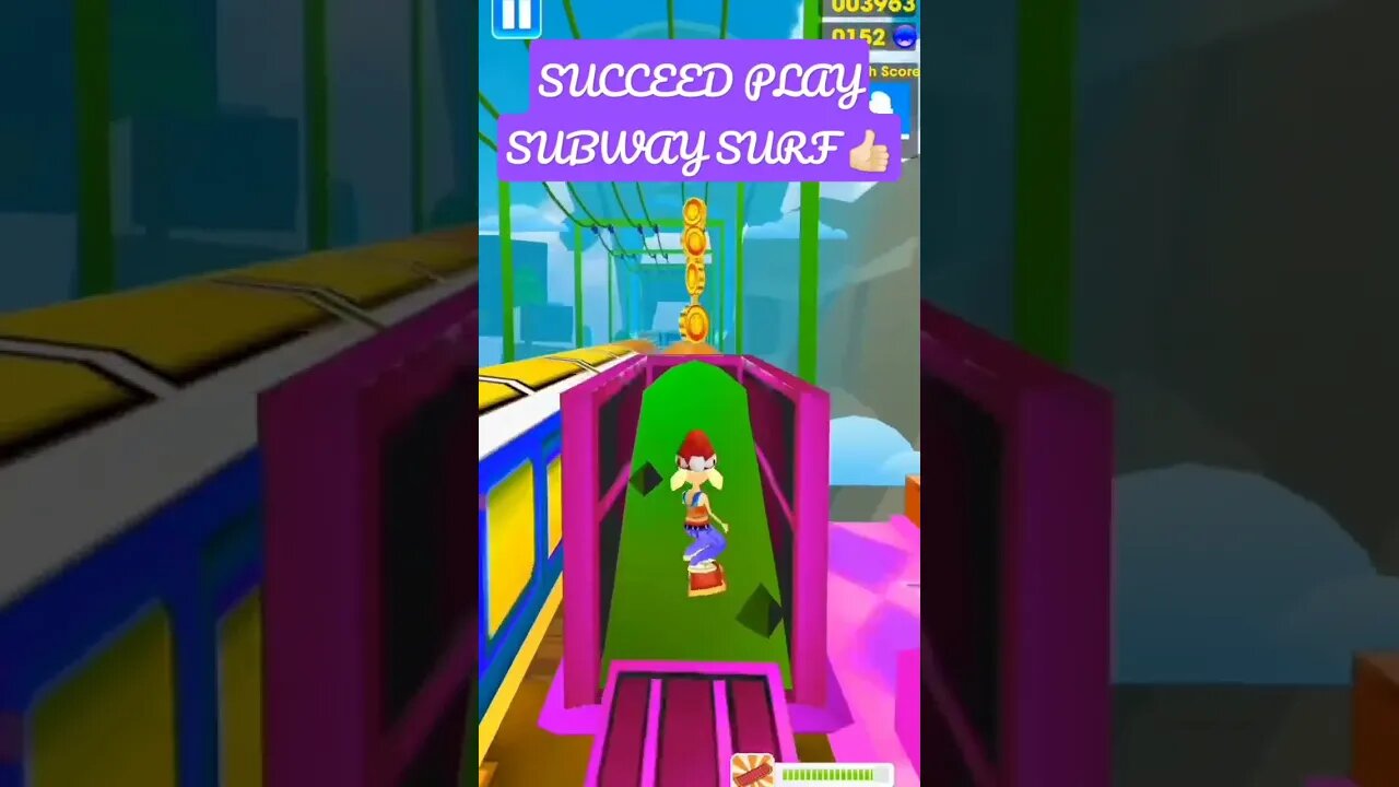 PLAY SUBWAY SURF FINALLY SUCCEED 👍🏻