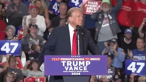 President Trump Speaks In Scranton Pa. ~ October 9 2024