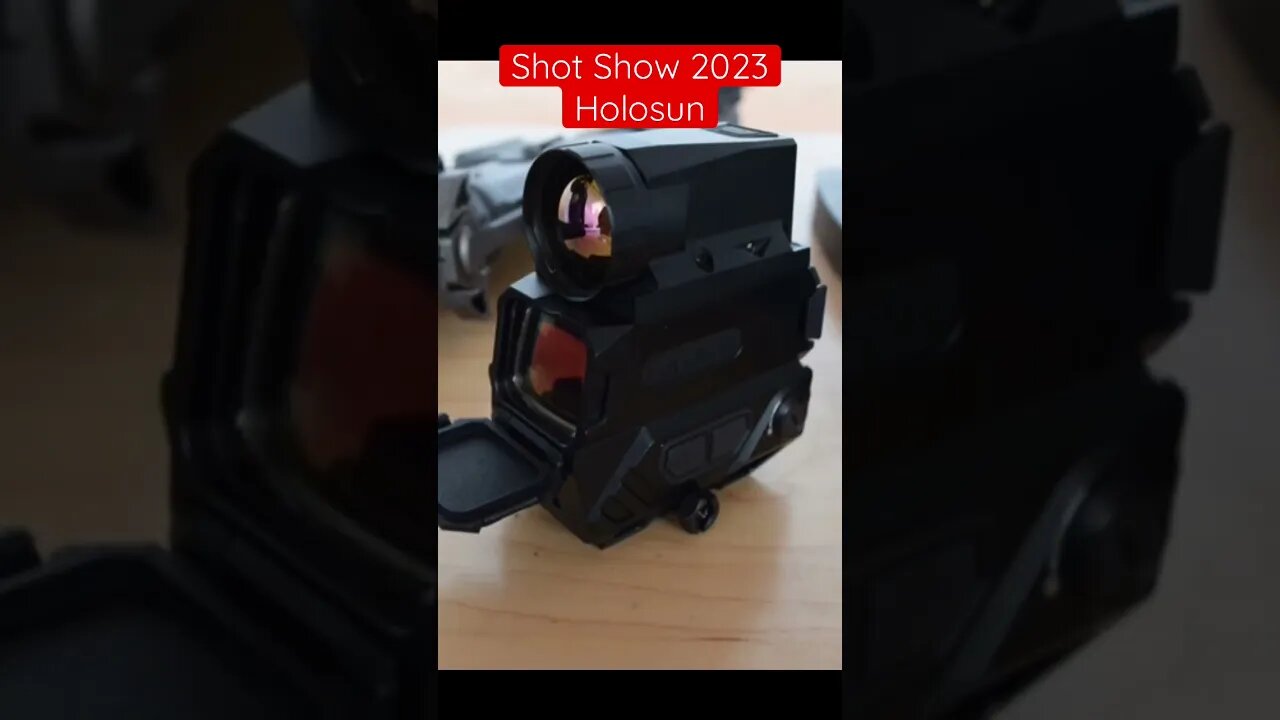 Holosuns new prototype optics. This has my attention! Who wants one? #shorts shot show 2023