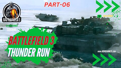 Battlefield 3 - Thunder Run Single-Player Gameplay Campaign #NonGammer #nongammer