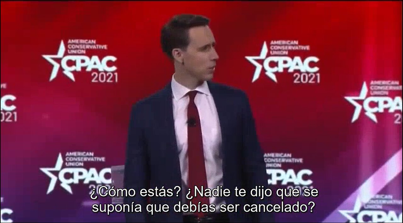 CPAC 2021 Josh Hawley en español subtitulado