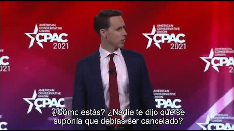 CPAC 2021 Josh Hawley en español subtitulado