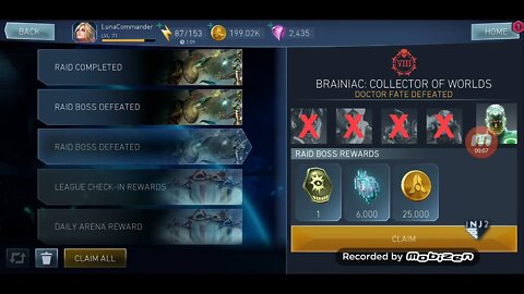 Raid 8 victory awards