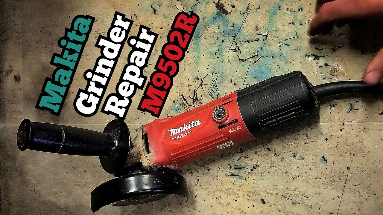 Cheap fix on a red Makita Grinder with broken gears.