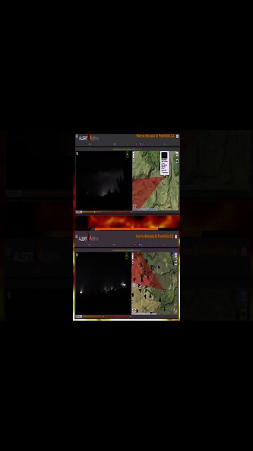 8/28/2021 Caldor Fire Timelapse #Shorts