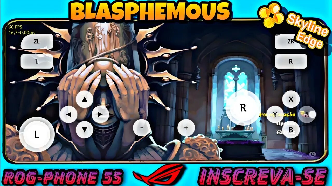 BLASPHEMOUS - Game play teste no Skyline Emulator Switch - SD888+/8GB