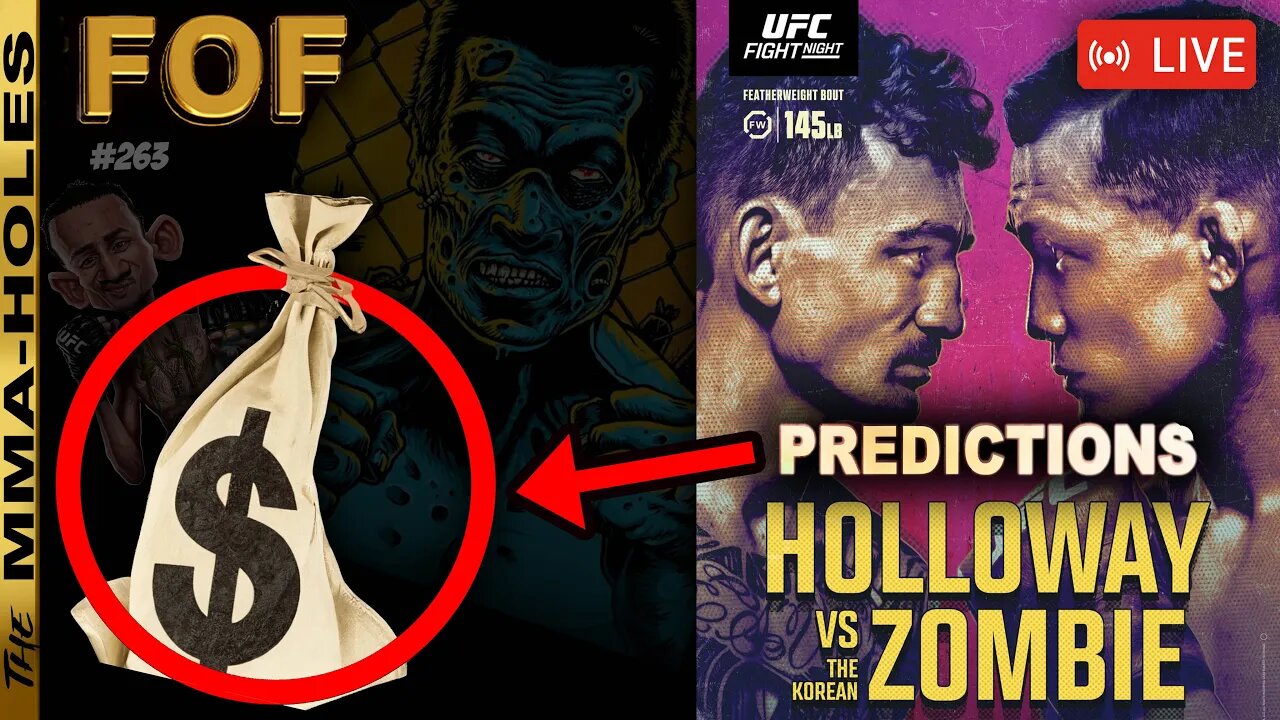 UFC Singapore PREDICTION SHOW: Max Holloway vs Korean Zombie | THIS UNDERDOG IS A LOCK 💰