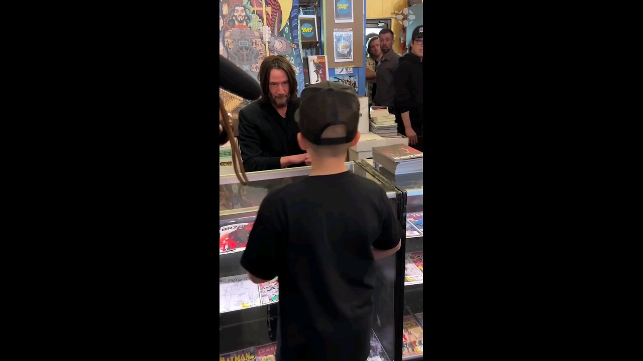 Keanu meets a kids superfan