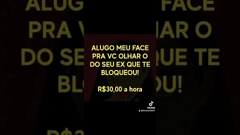 ALGUEM QUER ALUGAR MEU FACEBOOK PARA ESTALKEAR SEU EX #aluguel #stalker #examor #facebook