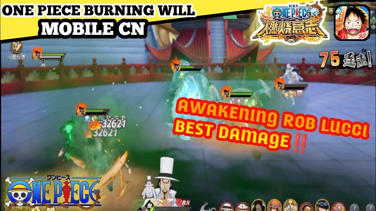 ROB LUCCI AWAKRNING ‼️ Best Damage Masih OP - "One Piece Burning Will Mobile"