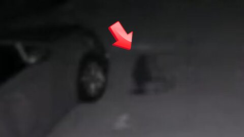A dwarf looking for something near an automobile [Conspiracy]