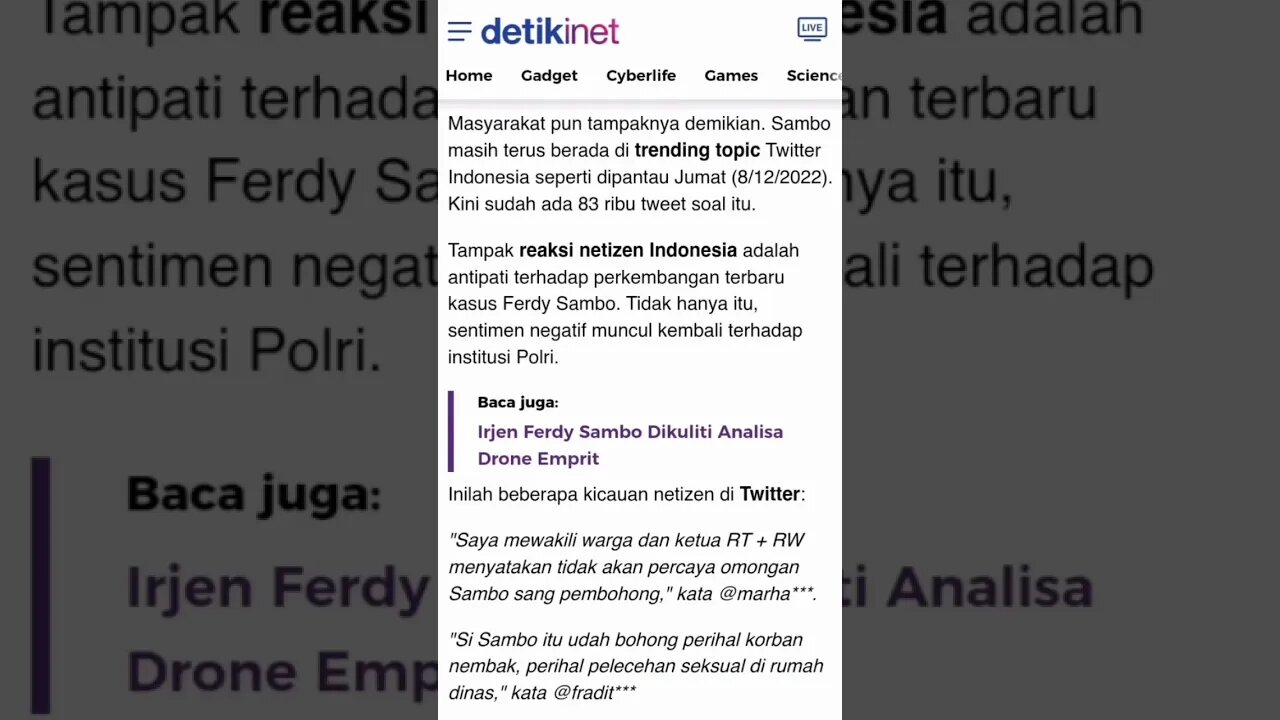 Kenapa Harus Berubah-ubah #ferdysambo #polripresisi #brigadirj