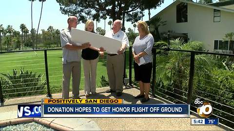 Foundation donates $100,000 to Honor Flight