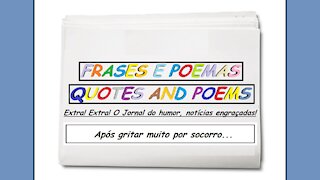 Notícias engraçadas: Após gritar muito por socorro... [Frases e Poemas]