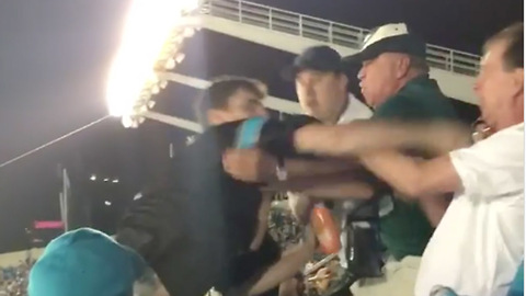 Panthers Fan SUCKER PUNCHES Elderly Man During Thursday Night Football