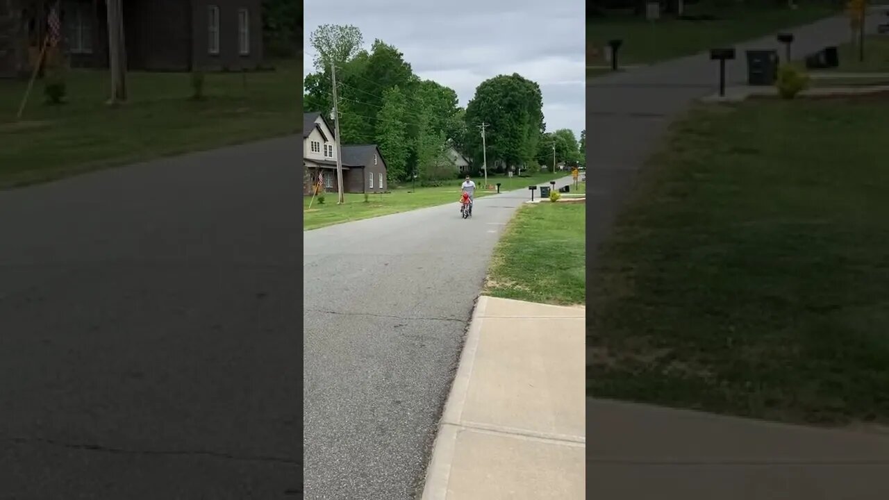 Luke's First Pedal Bike Ride