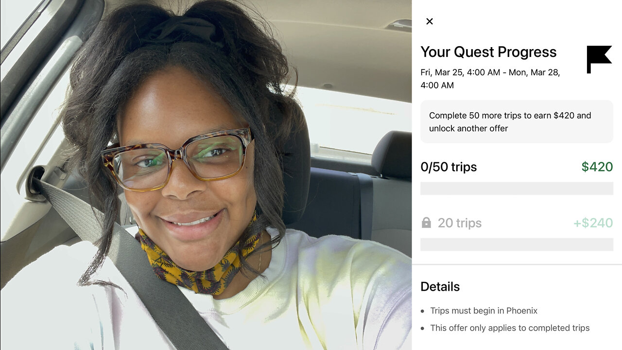 UBER EATS Ride Along | 50 Trips for $420 Quest