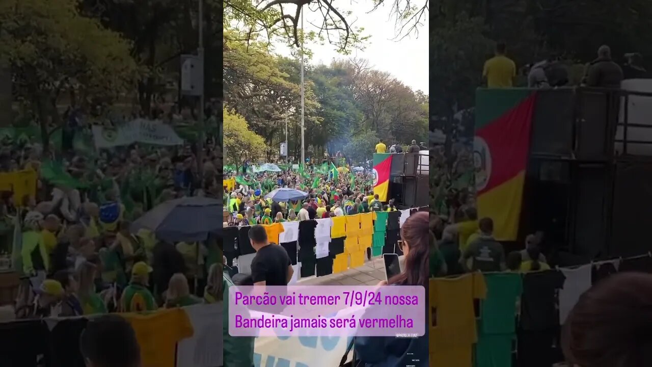 🫵 Parcão vai tremer dia 7 de setembro de 2023. 🫡🇧🇷 A nossa Bandeira jamais será vermelha! 💪