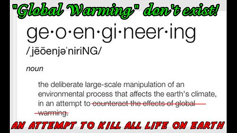 Geo-Engineering - An Attempt to Kill ALL Life on Earth