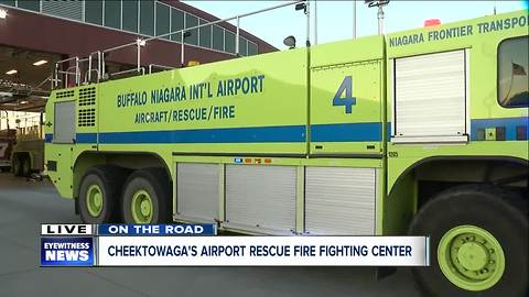 On the road in Cheektowaga with Buffalo Airport firefighters