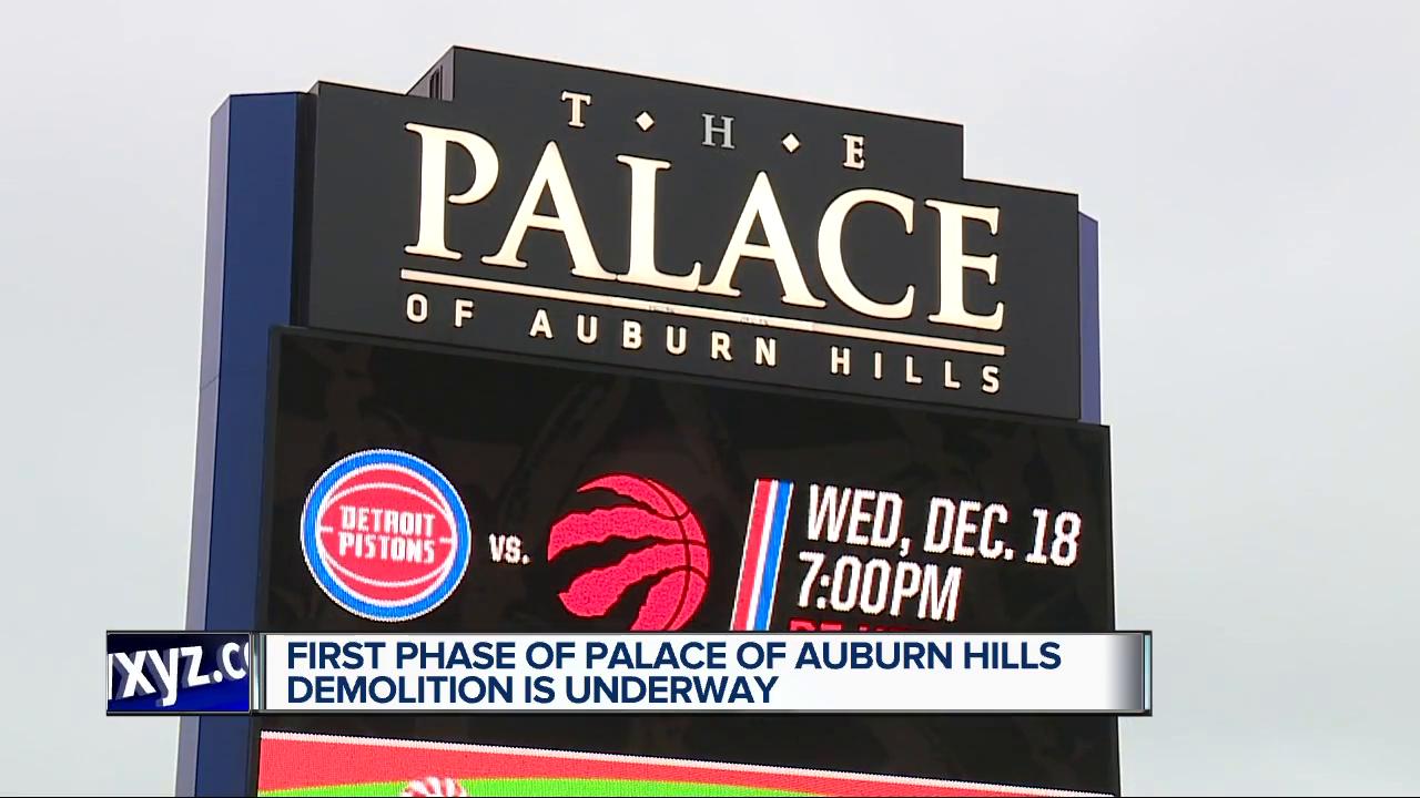 Demolition begins at the Palace of Auburn Hills