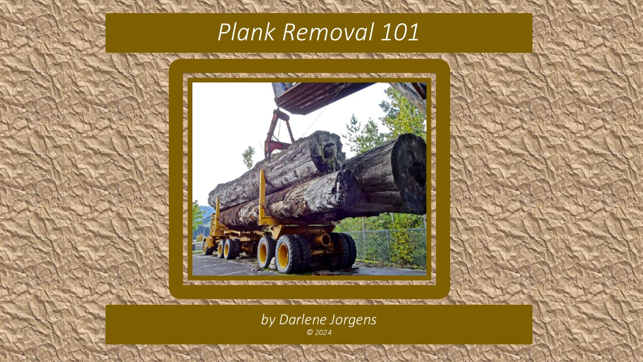 Plank Removal #101 - Part 1 of 3