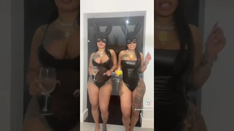 SEXY BUNNIES🎂🥵 #latex #cosplay #bunnygirl #shorts #tiktok #trendingshorts
