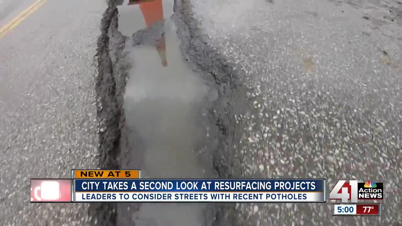 After winter of potholes, KCMO takes a second look at road resurfacing projects