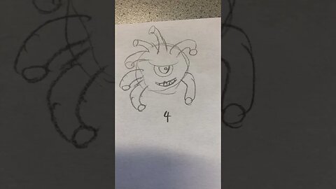 Drawing a beholder #shorts