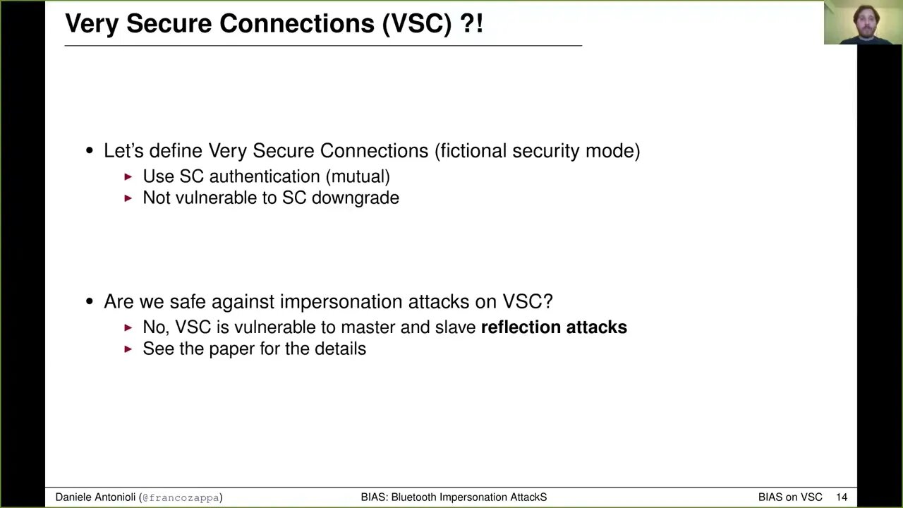 BIAS Bluetooth Impersonation AttackS