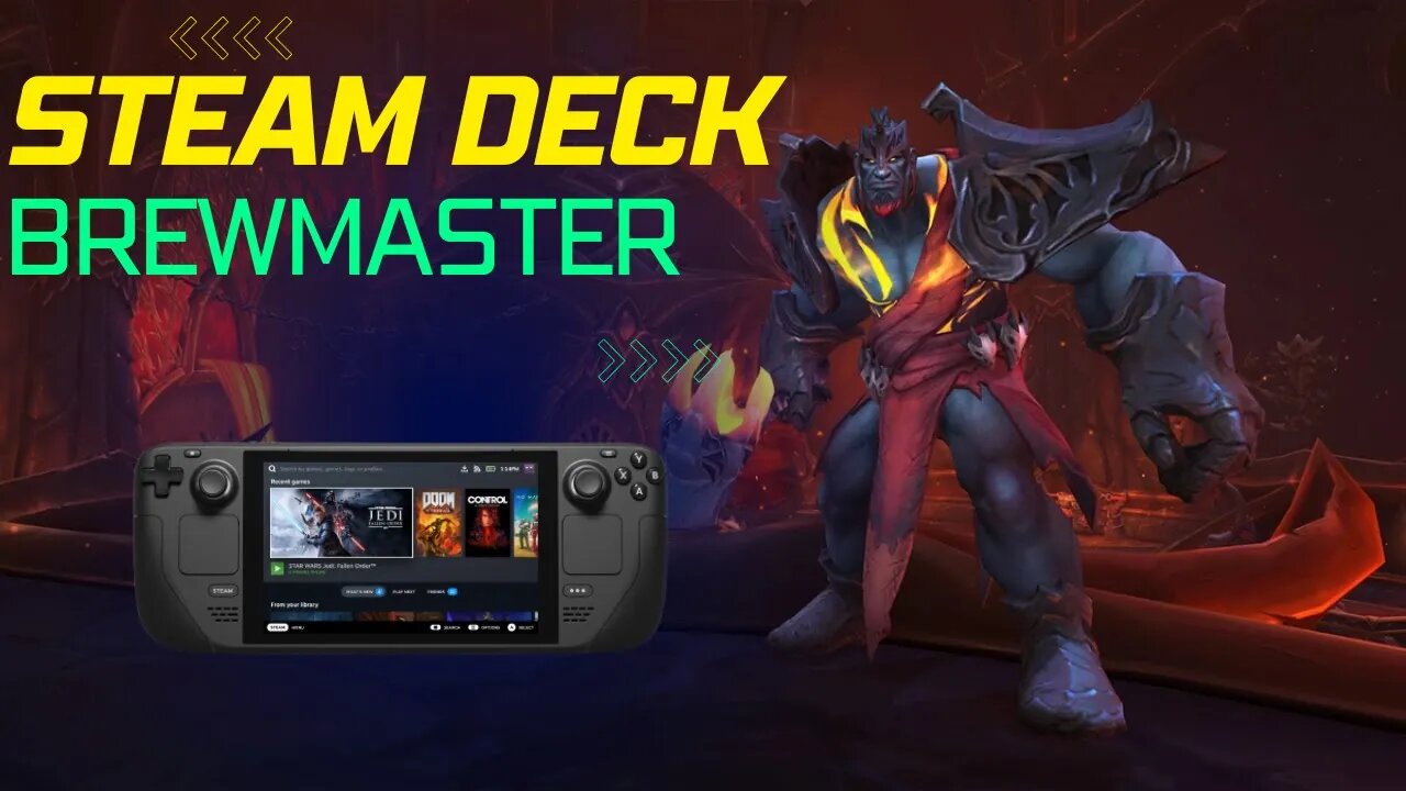 World of Warcraft - Dragonflight - Brewmaster Monk Steam Deck Gameplay