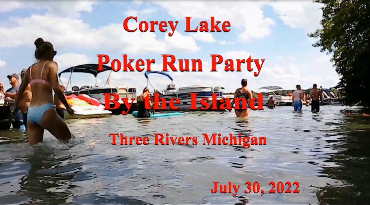 Corey Lake Poker run Party Three Rivers Michigan