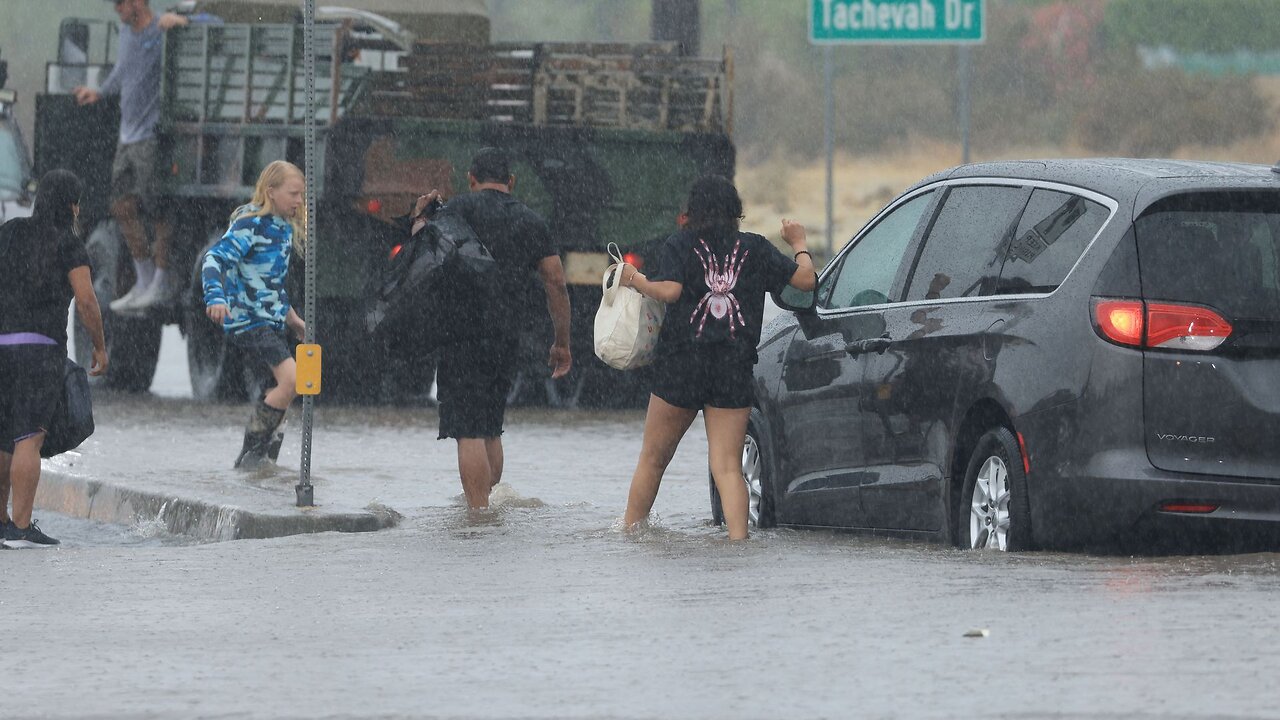 Post-Tropical Cyclone Hilary Dumps Record Rains on California, More flooding expected