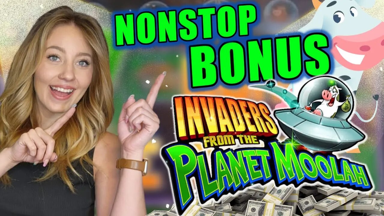 🤯 NONSTOP BONUSES on PLANET MOOLAH!! Taking on Las Vegas Slot Machines!! BIG WIN