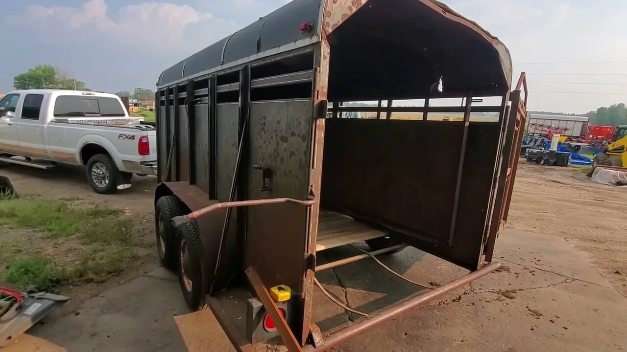 New Floor in the Stock Trailer | Fixin' on Josh's Farm