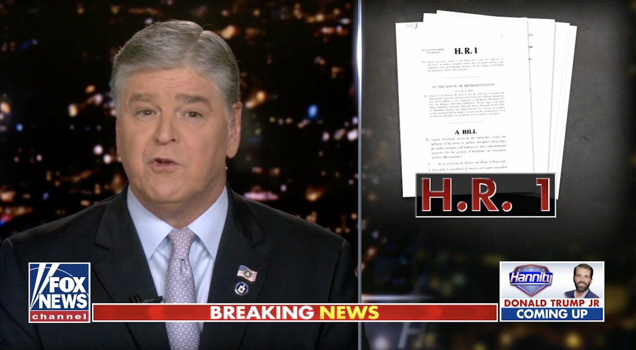 Sean Hannity: Voting bill will destroy integrity of future elections