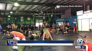 Dozens honor plane crash victim during workout in Palm Beach Gardens