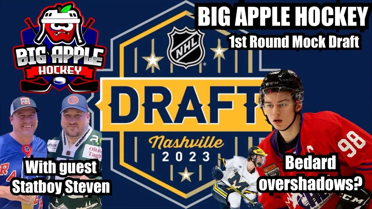 2023 NHL Mock Draft 1st Round w/ Wardy NHL's Statboy Steven | Big Apple Hockey