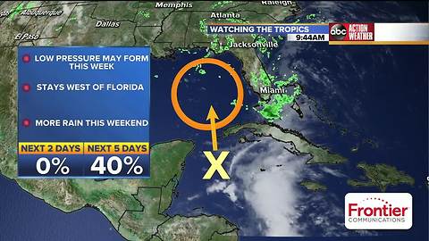 NHC: 40% chance for tropical system to develop in the Gulf of Mexico