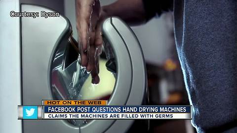 Viral Facebook post raises concerns about hand dryers in height of Flu season