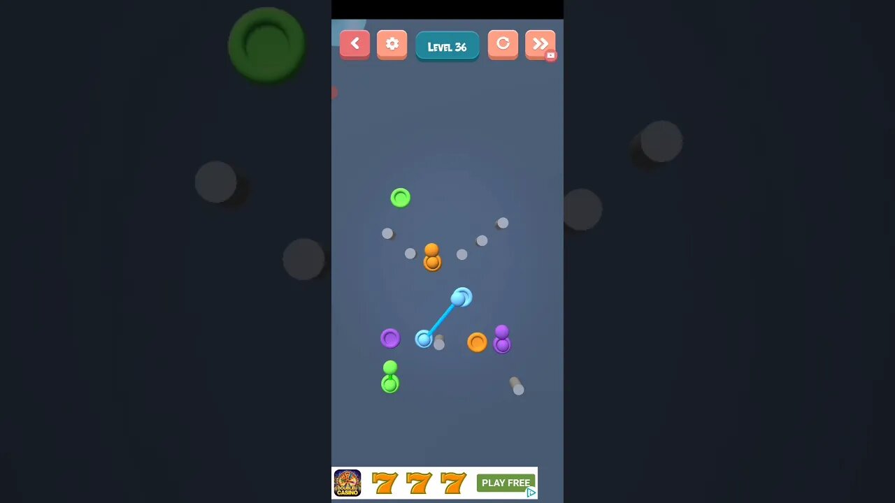 Color Rope Puzzle - Level 036 to 050