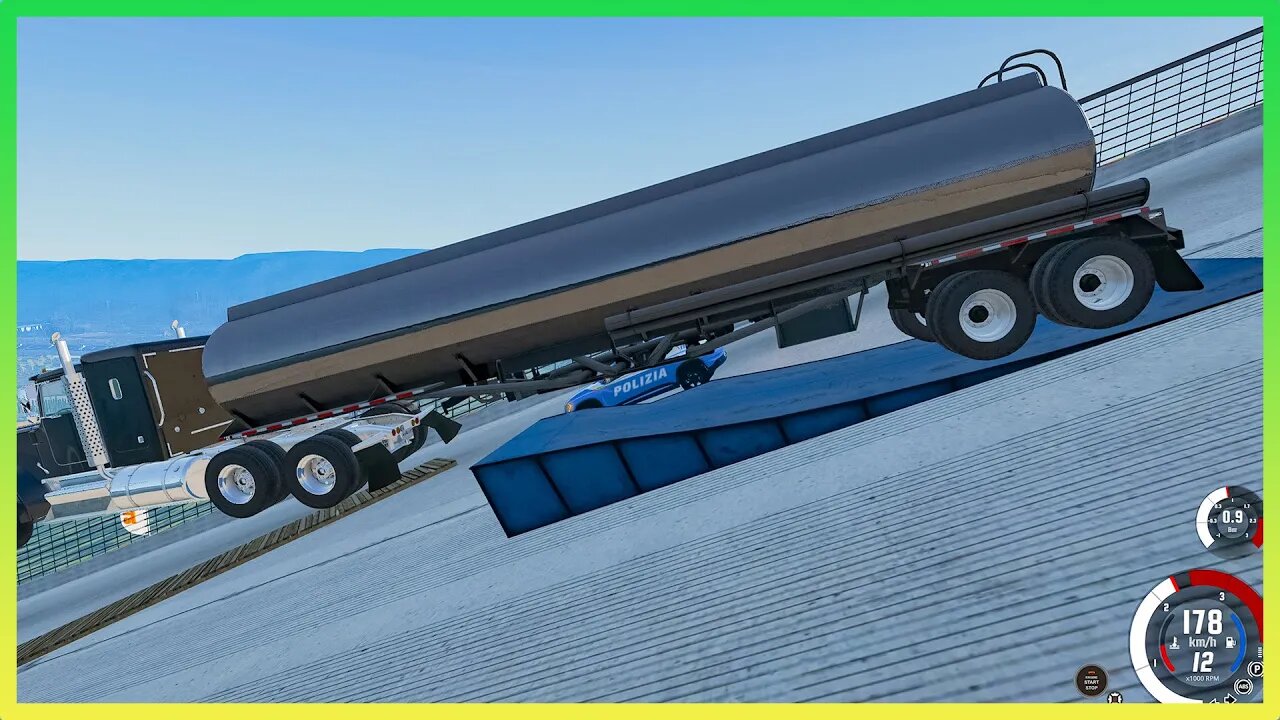 TruckFails | High Speed Cars Jumping #143 | BeamNG.Drive |TrucksFails