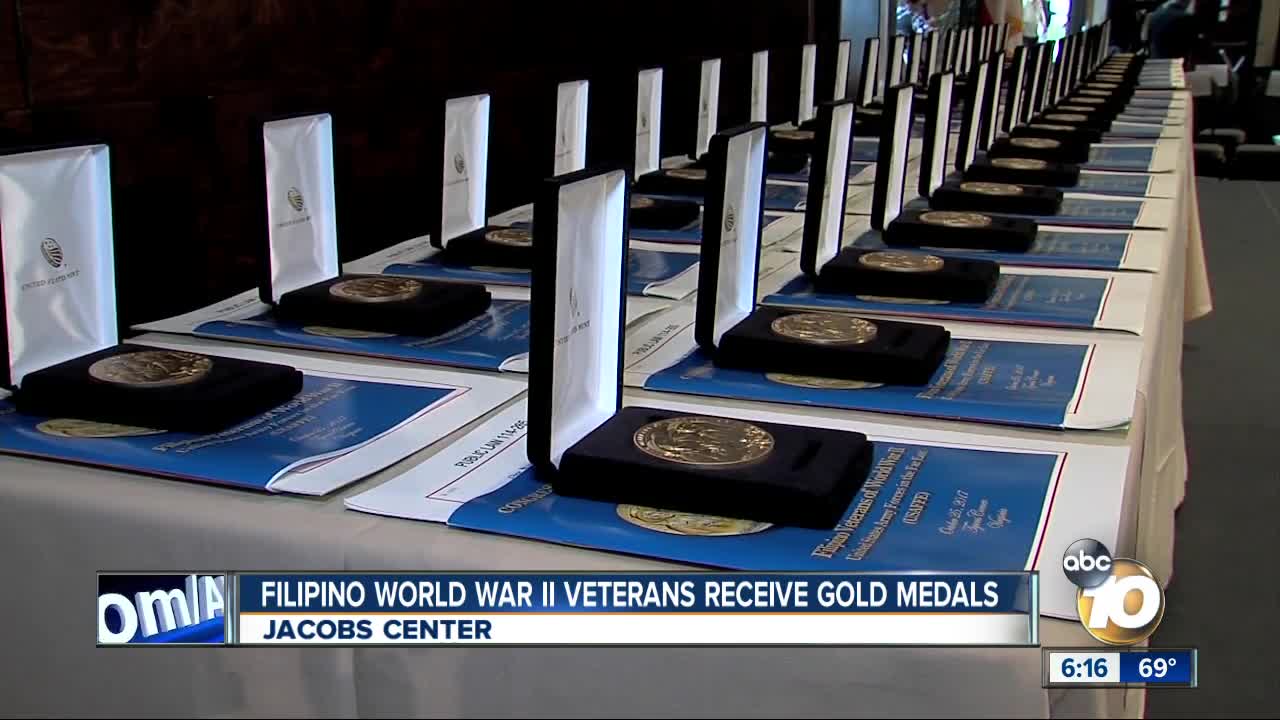 Filipino World War II veterans honored