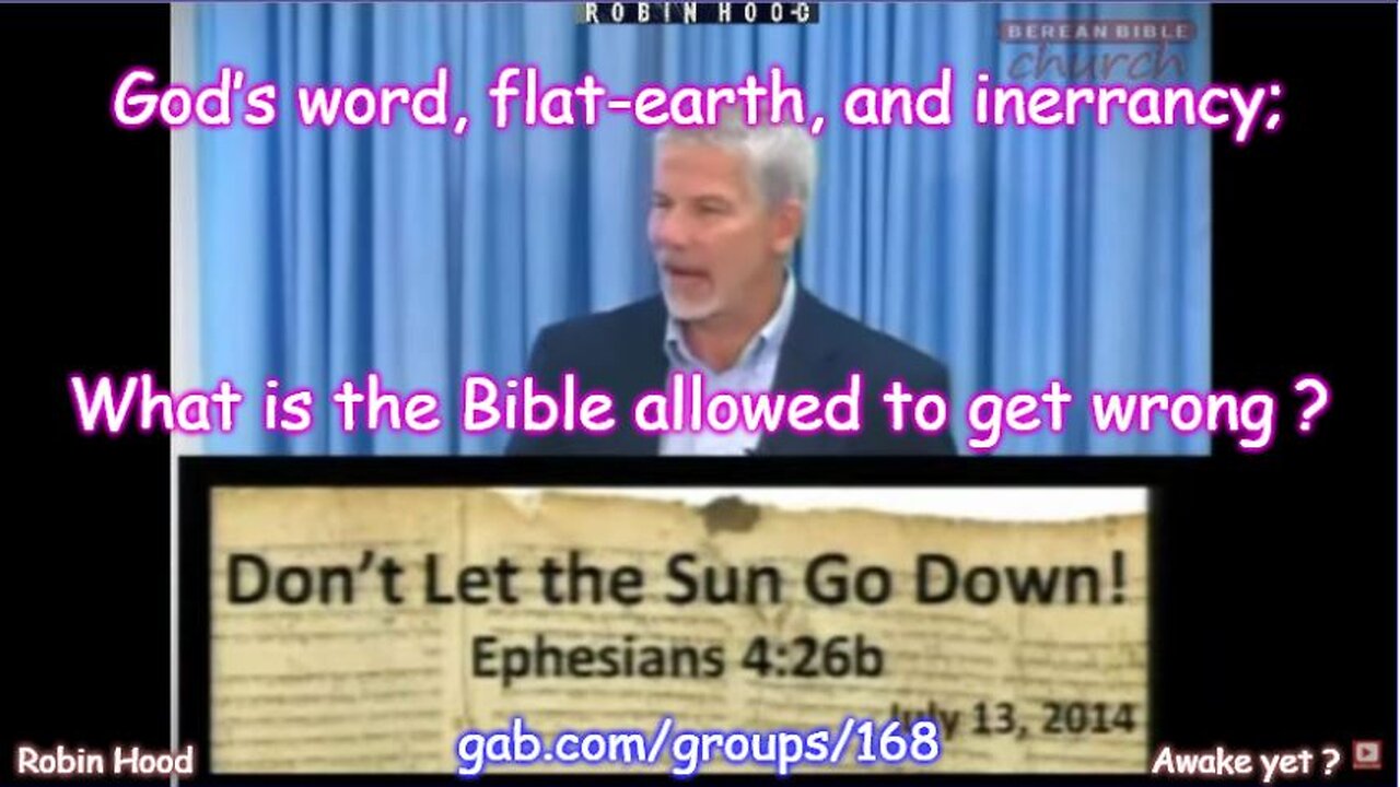 God’s word, flat-earth, and inerrancy; What is the Bible allowed to get wrong?