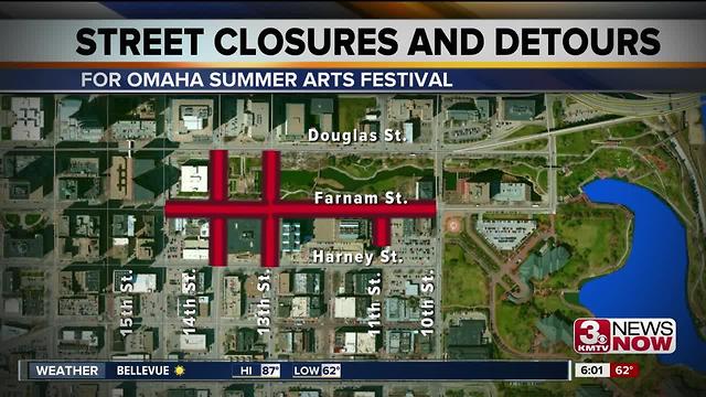 Summer Arts Festival begins, causes closures