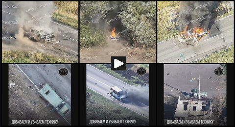 Kursk region: Russian FPV drones hunting Ukrainian vehicles