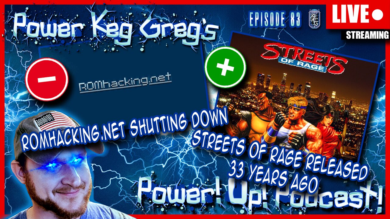 Romhacking.net Closing Down? Streets of Rage Released Today 33 Years Ago! | Power!Up!Podcast! Ep: 82