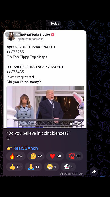 “Do you believe in coincidences?” Q