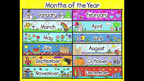 LERANING THE MONTHS OF THE YEAR THROUGH SONG SINGING LERNING