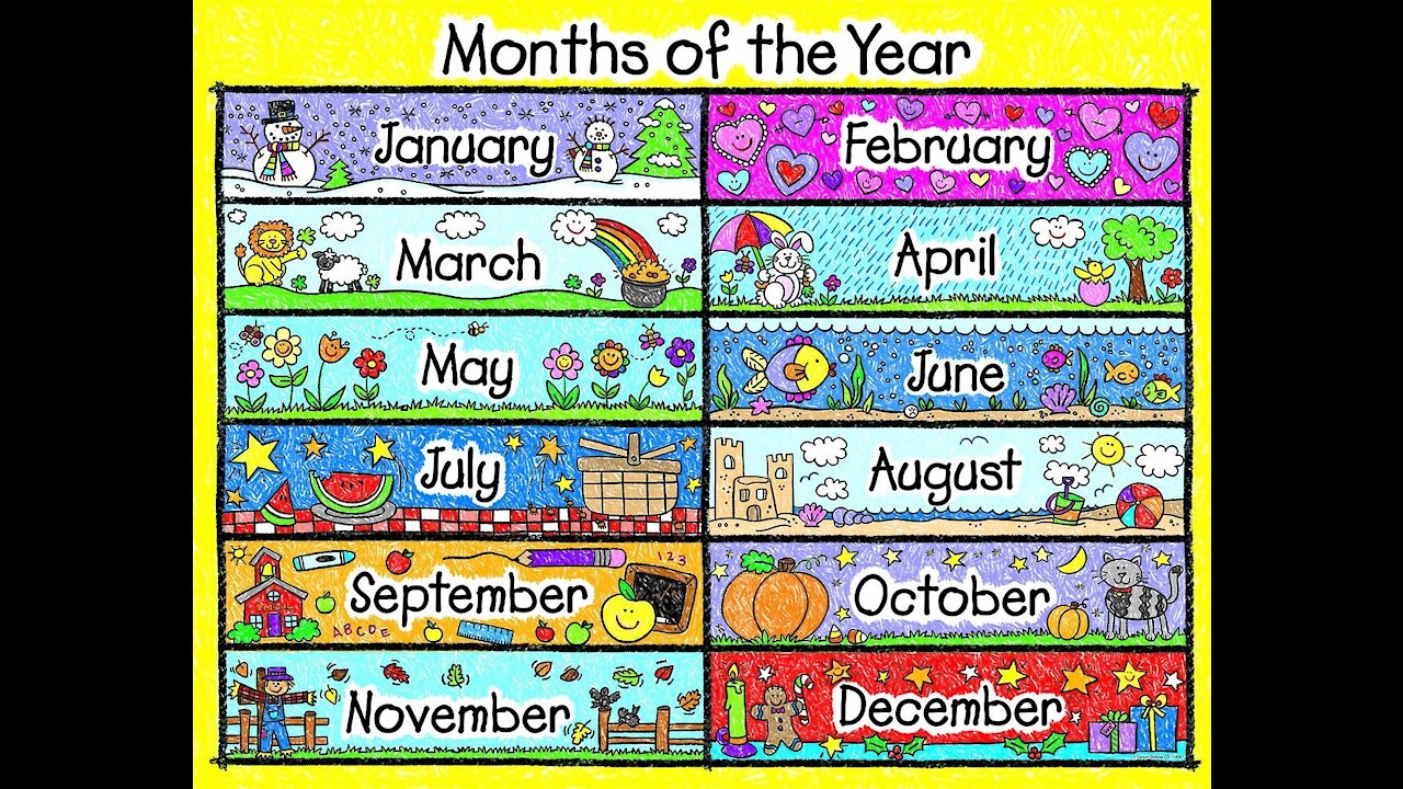LERANING THE MONTHS OF THE YEAR THROUGH SONG SINGING LERNING